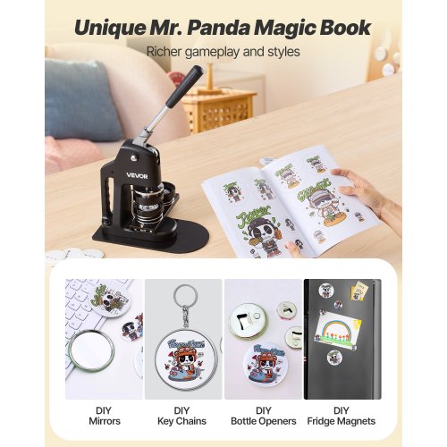 Button Machine Plastic Needle Maker 32/58/75mm 3-in-1 300 Pieces | EU