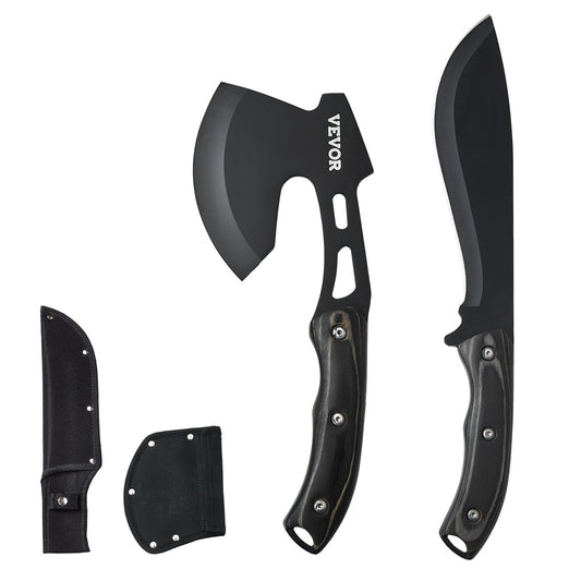 Jagdmesser und Axt Combo Set Scheide Feststehendes Messer Camping
