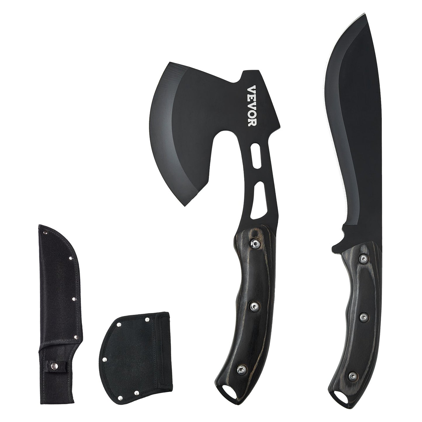 Jagdmesser und Axt Combo Set Scheide Feststehendes Messer Camping