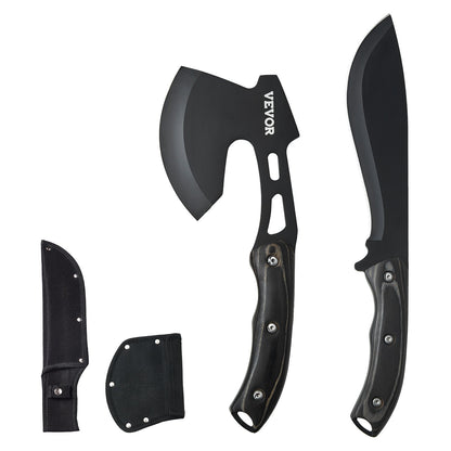 Jagdmesser und Axt Combo Set Scheide Feststehendes Messer Camping