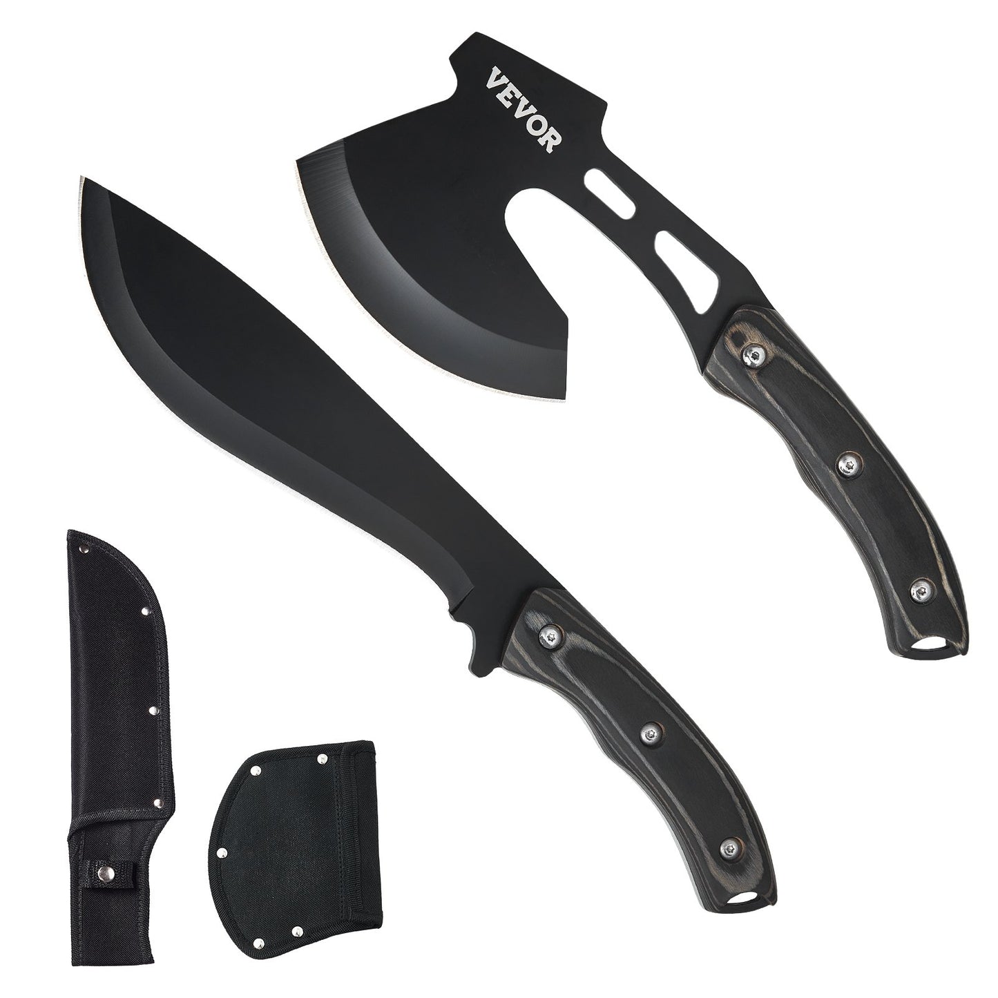 Jagdmesser und Axt Combo Set Scheide Feststehendes Messer Camping