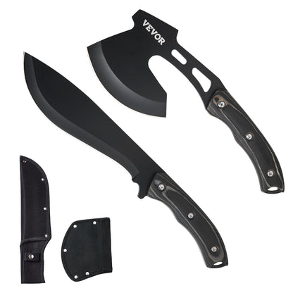 Jagdmesser und Axt Combo Set Scheide Feststehendes Messer Camping