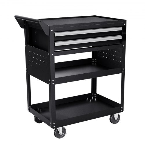 5-Tier Tool Cart on Wheels 400 lb Rolling Work Cart with Drawer and Pin Board | EU