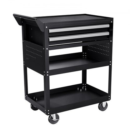 5-Tier Tool Cart on Wheels 400 lb Rolling Work Cart with Drawer and Pin Board | EU