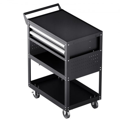 5-Tier Tool Cart on Wheels 400 lb Rolling Work Cart with Drawer and Pin Board | EU