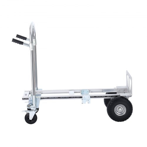 Aluminium Handtruck, 2 i 1, 1000 lbs lastkapacitet, Heavy Duty Industrial Cabriolet hopfällbar Handtruck och Dolly, Utility Cart konverterar från Handtruck till plattformsvagn med gummihjul |  EU