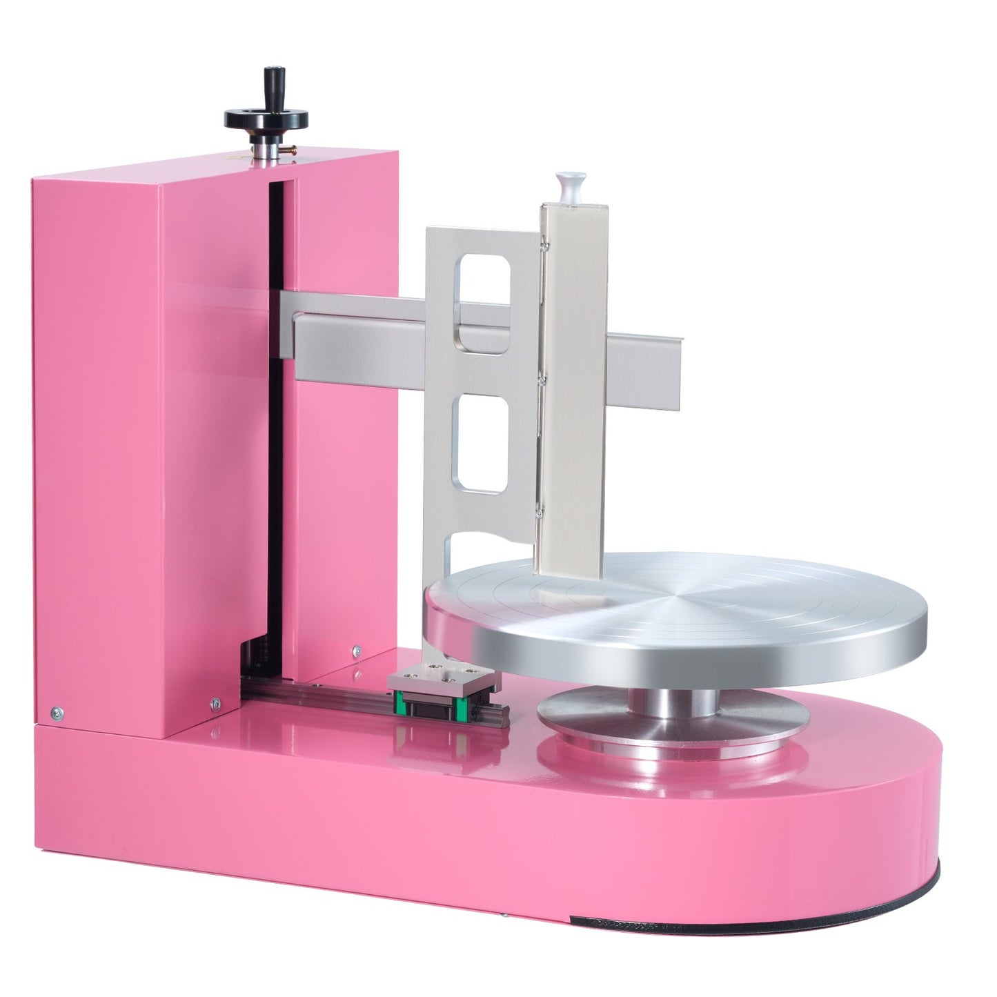 Tårtdekorationsmaskin Tårtfrosting bredning för 6" till 14" Cake Pink