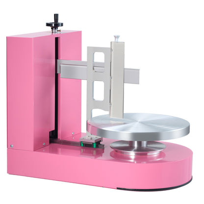Tårtdekorationsmaskin Tårtfrosting bredning för 6" till 14" Cake Pink