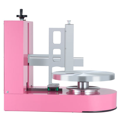 Tårtdekorationsmaskin Tårtfrosting bredning för 6" till 14" Cake Pink