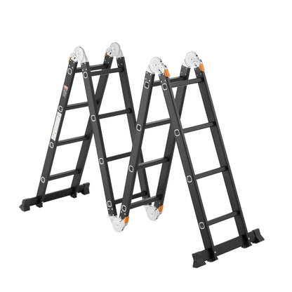 Multi-Purpose Folding Stege 7-i-1 4 Steg 15,5 fot med ställningsplanka