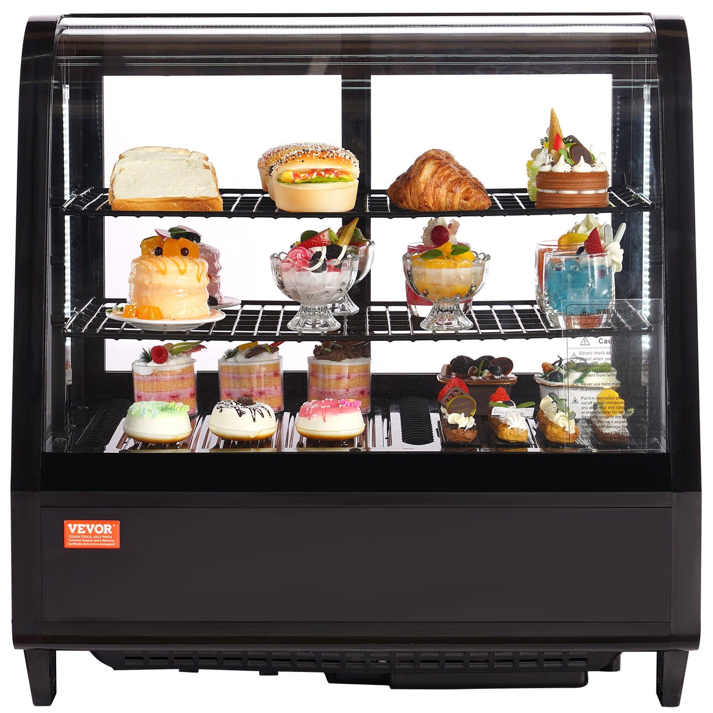 Kylskåp Bakery Display Kylskåp 3,5 cu.ft/100L 2-nivå