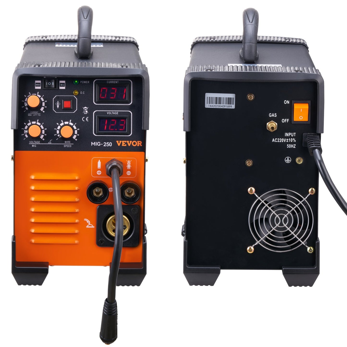 MIG Welder 250 Amp MIG LIFT TIG Arc Welder 3 in 1 Welder Welder Machine 220V LIFT TIG Welder Lift ARC Welder MMA Stick IGBT DC Inverter Welder Digital Display Combo Svetsmaskin