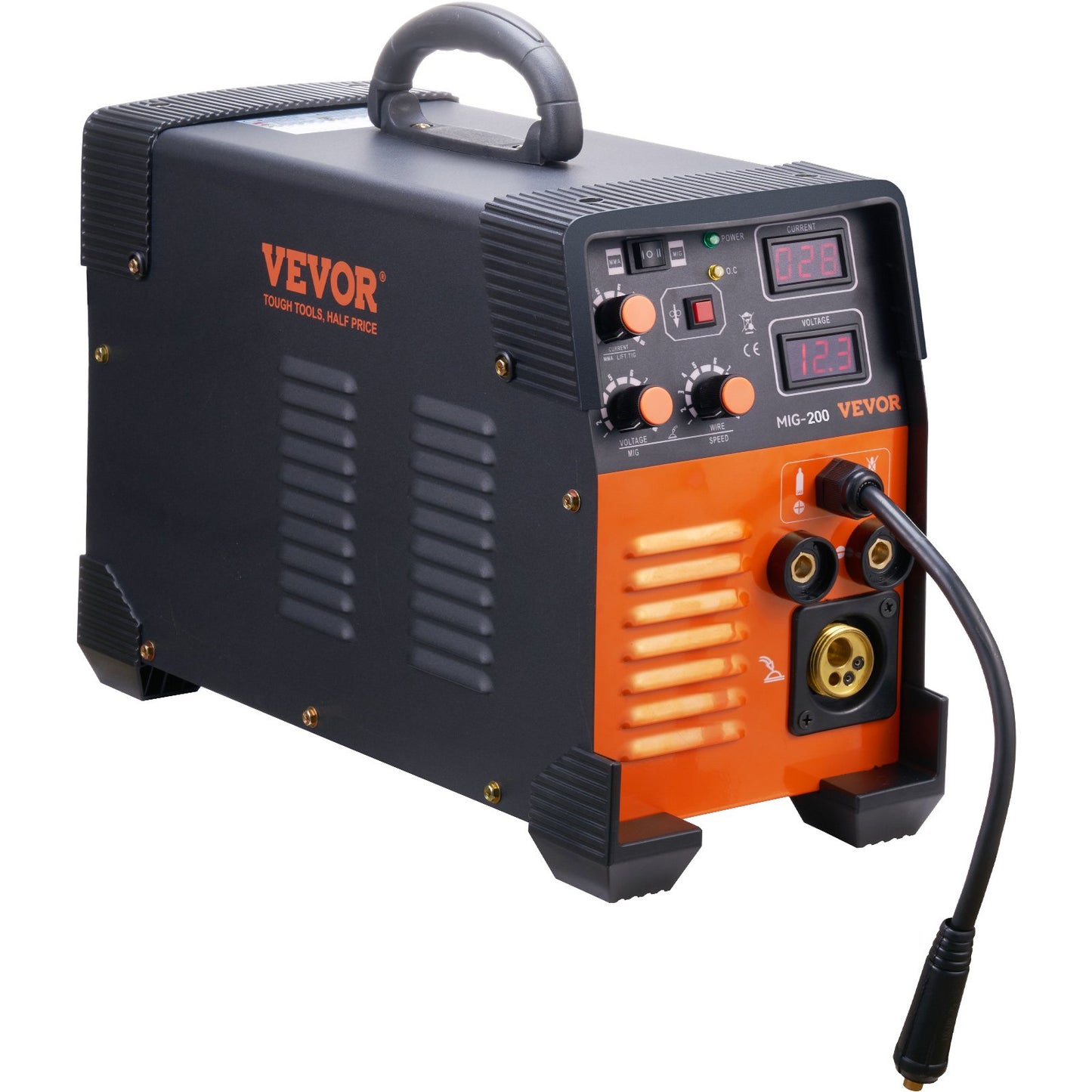 MIG Welder 200 Amp MIG LIFT TIG Arc Welder 3 in 1 Welder Welder Machine 220V TIG Welder Lift ARC Welder MMA Stick IGBT DC Inverter Welder Digital Display Combo Welding Machine