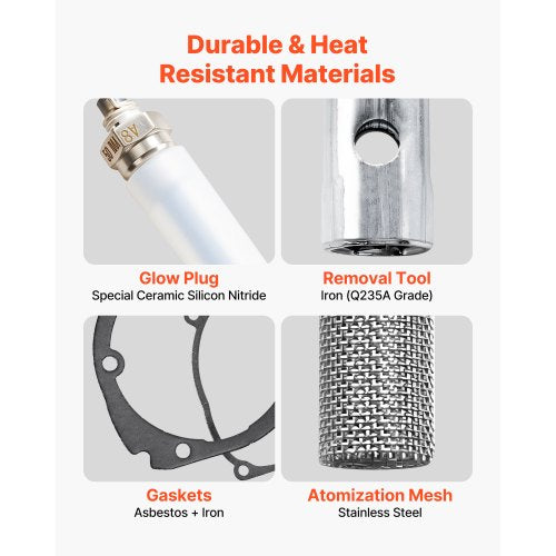 8V Glödstiftsreparationssats, Glödstiftsvärmare, Underhållssats för parkeringsvärmare med atomiseringsnät, Kompatibel med 2KW 5KW 8KW Dieselluftvärmare, Dieselvärmaredelar för Bil/Lastbil |  EU