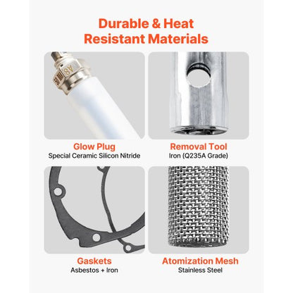 8V Glödstiftsreparationssats, Glödstiftsvärmare, Underhållssats för parkeringsvärmare med atomiseringsnät, Kompatibel med 2KW 5KW 8KW Dieselluftvärmare, Dieselvärmaredelar för Bil/Lastbil |  EU