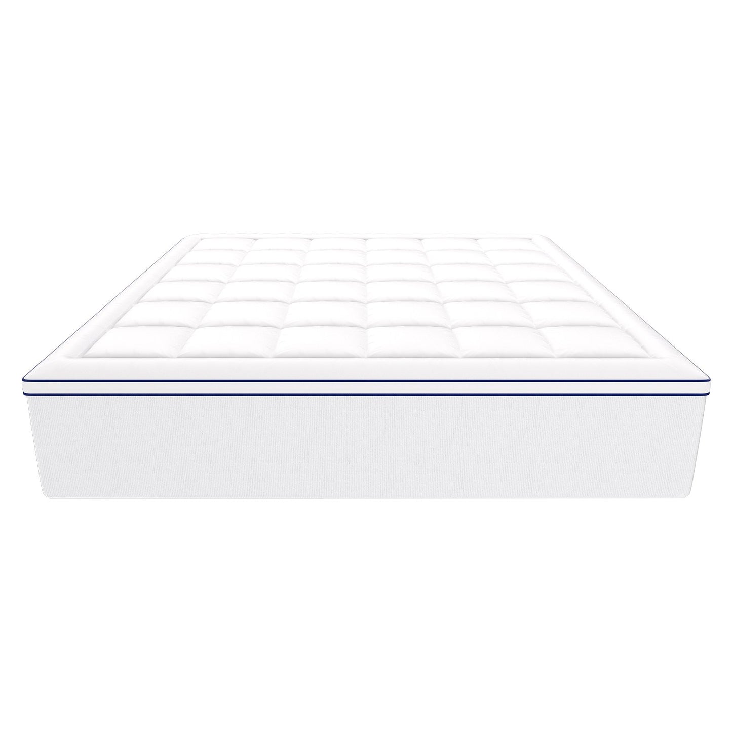 Madrass Topper Premium Memory Foam Fiber Fill King 101,6 mm Tjocklek