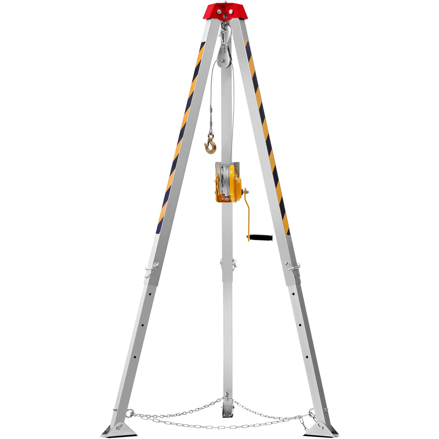 Tripod Kit, 1200 lbs Winch, Confined Space Tripod 7'-ben och 98'-kabel, Confined Space Rescue Tripod 32,8' Fallskydd, Sele, förvaringsväska för traditionella begränsade utrymmen
