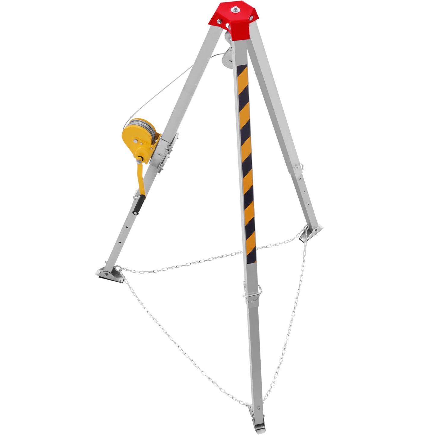 Tripod Kit, 1200 lbs Winch, Confined Space Tripod 7'-ben och 98'-kabel, Confined Space Rescue Tripod 32,8' Fallskydd, Sele, förvaringsväska för traditionella begränsade utrymmen