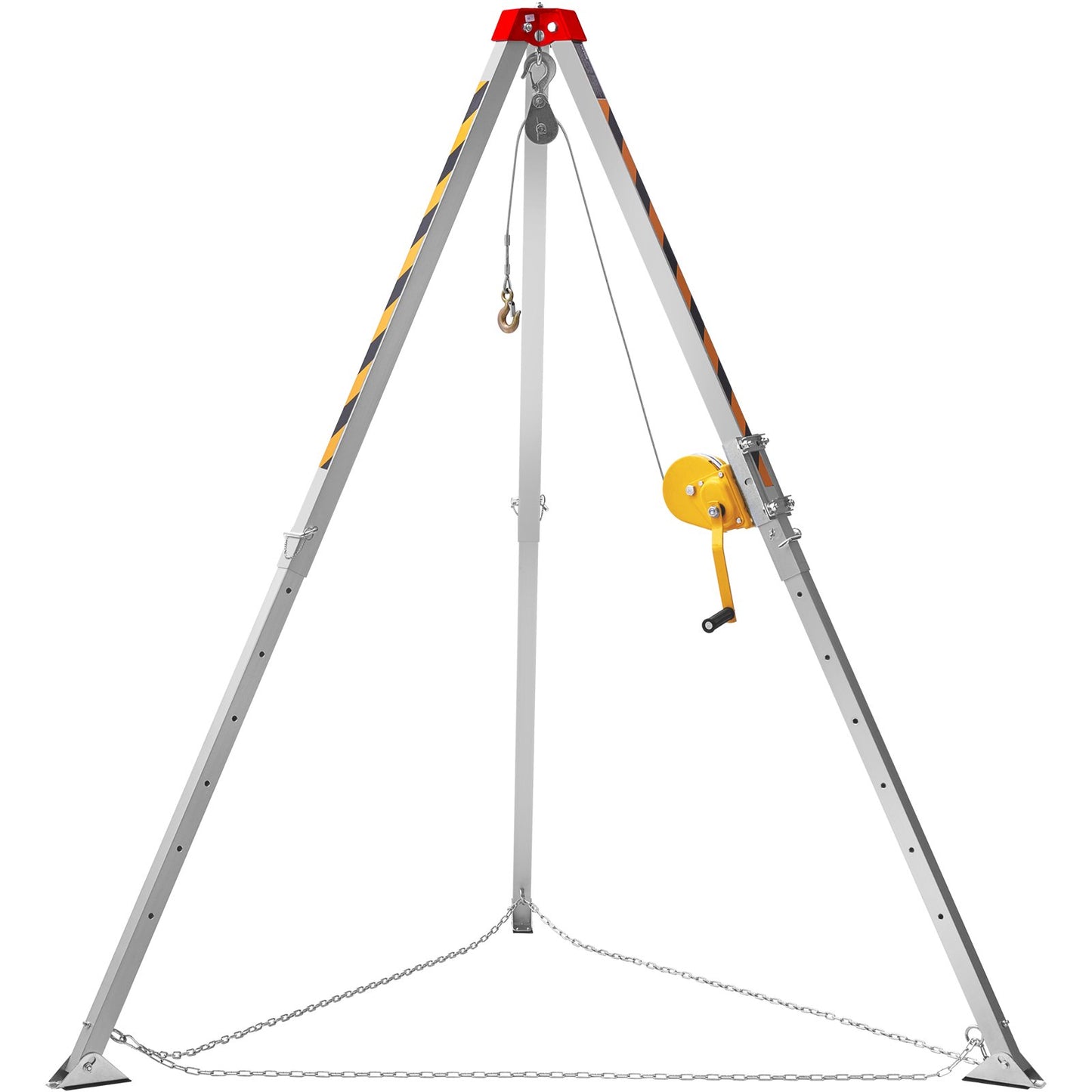 Tripod Kit, 1200 lbs Winch, Confined Space Tripod 7'-ben och 98'-kabel, Confined Space Rescue Tripod 32,8' Fallskydd, Sele, förvaringsväska för traditionella begränsade utrymmen