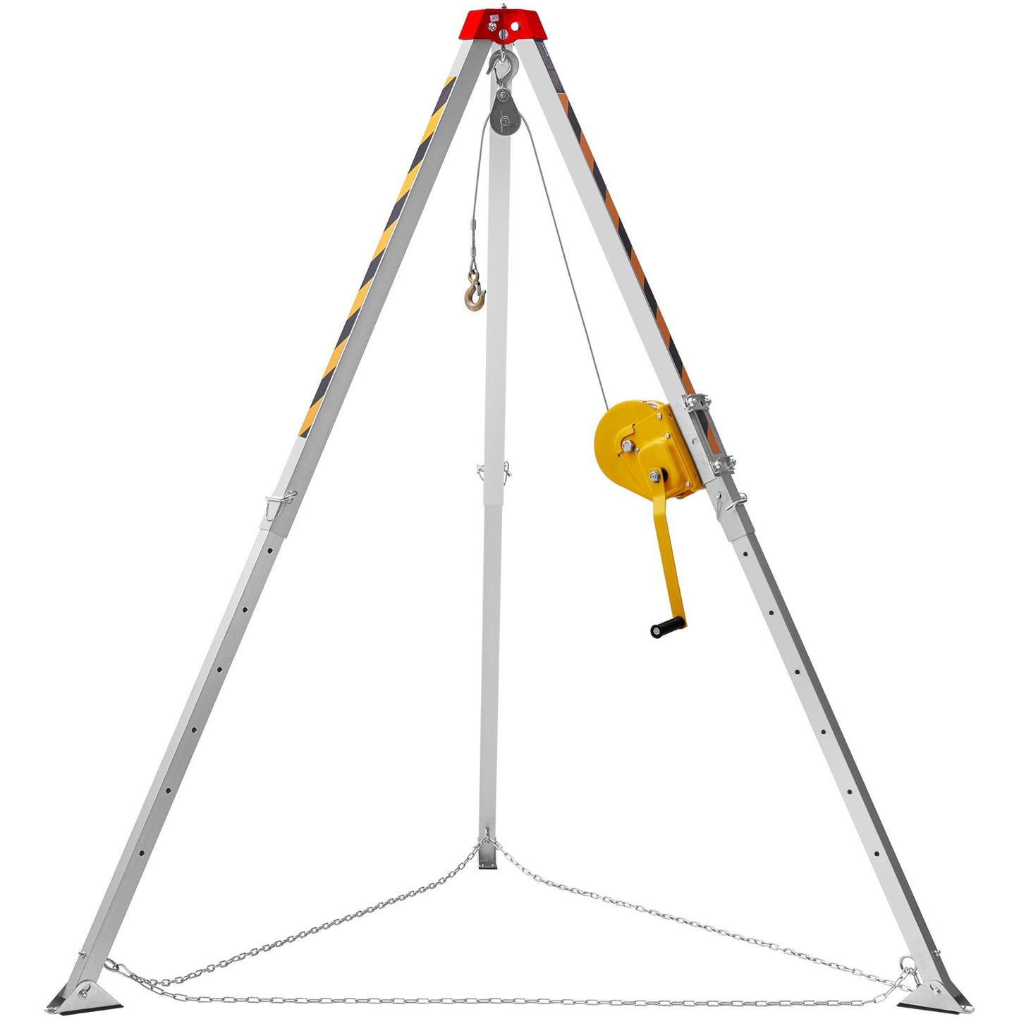 Stativsats för begränsat utrymme, 1800 lbs vinsch, Stativ med begränsat utrymme 7'-ben och 98'-kabel, räddningsstativ för begränsat utrymme 32,8' fallskydd, sele, förvaringsväska för traditionella trånga utrymmen