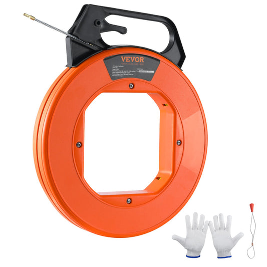 Einziehband, 30,5 m, 3/16 Zoll, Fiberglas-Abisolierzange mit optimiertem Gehäuse und Griff, benutzerfreundliche Kabelabisolierzange, flexibles Drahteinziehwerkzeug für Wände und elektrische Leitungen, nicht leitend