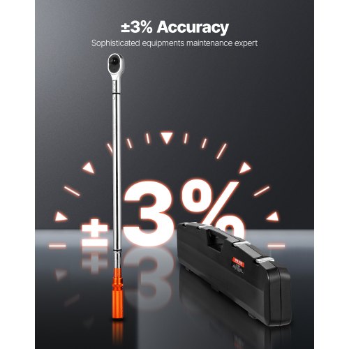 Click Torque Wrench 3/4-inch Drive 100-600 lbf-ft/136-814 Nm Bidirectional | EU