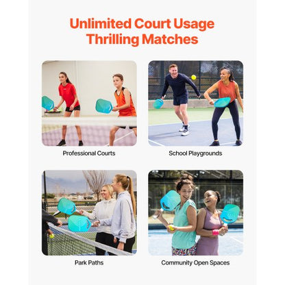 Pro Pickleball Paddle i Kolfiber med Aero Throat Honeycomb Core-racket |  EU