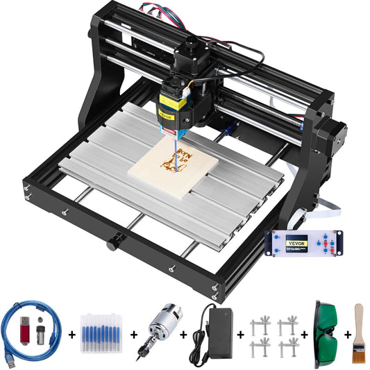 CNC 3018 Pro 500mw 300×180×45mm CNC-maskin GRBL Control Mini Laser Graver med Offline Controller 3 Axis Laser Gravering Machine for Carving Fräsning Plast Akryl PVC Trä