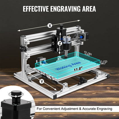 Cnc 3018 Router Kit Med Laser Engraver 500mw Laser Engraver Grbl Injection