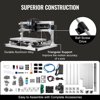Cnc 3018 Router Kit Med Laser Engraver 500mw Laser Engraver Grbl Injection