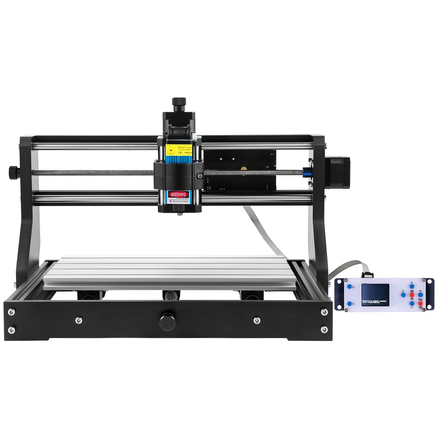 Cnc 3018 Pro 15W Cnc 3018 300×180×45mm Cnc Machine GRBL Control Mini Laser Engraver Med Offline Controller 3-axlig lasergraveringsmaskin för snidning Fräsning Plast Akryl PVC Trä