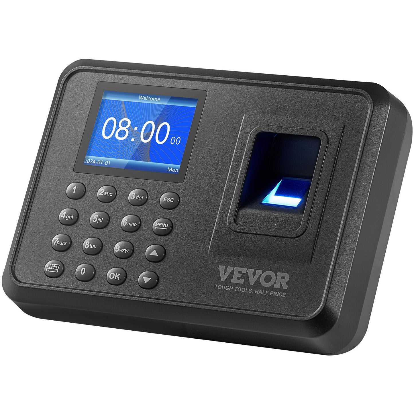 Time Clock Biometrisk klocka 100000 registrerar anställds närvaromaskin