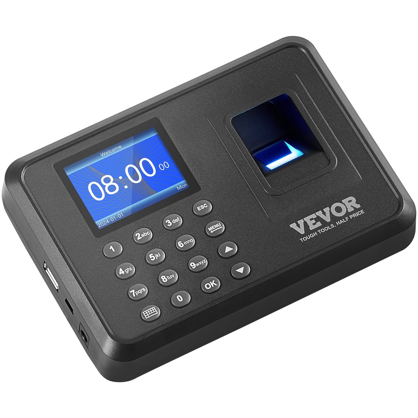 Time Clock Biometrisk klocka 100000 registrerar anställds närvaromaskin