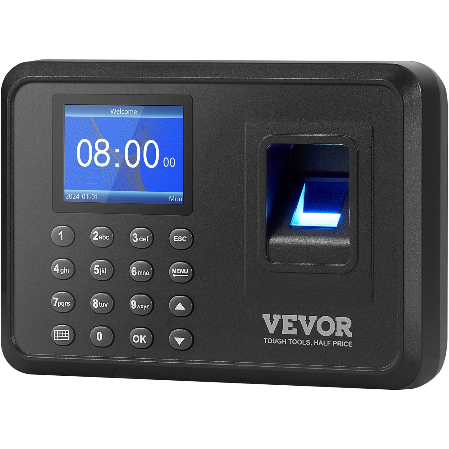 Time Clock Biometrisk klocka 100000 registrerar anställds närvaromaskin