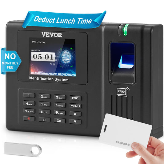 Time Clock Biometrisk klocka 100000 registrerar anställds närvaromaskin