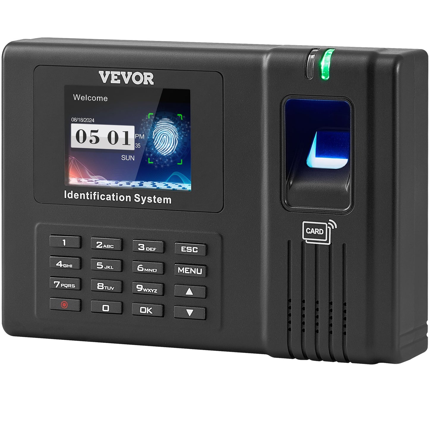 Time Clock Biometrisk klocka 100000 registrerar anställds närvaromaskin