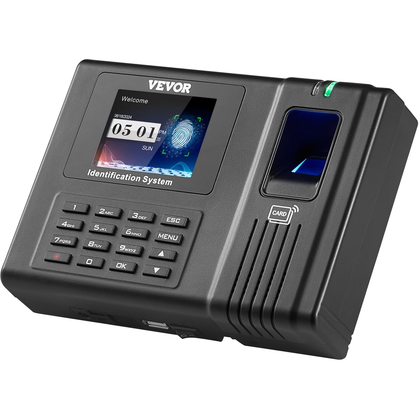 Time Clock Biometrisk klocka 100000 registrerar anställds närvaromaskin
