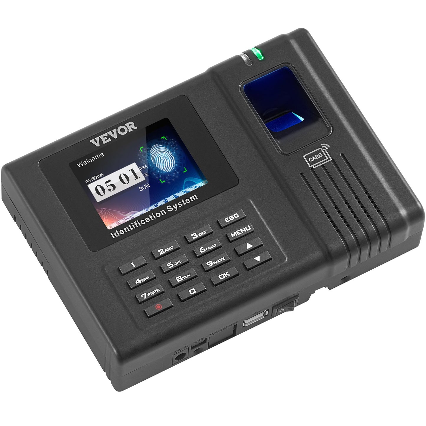 Time Clock Biometrisk klocka 100000 registrerar anställds närvaromaskin