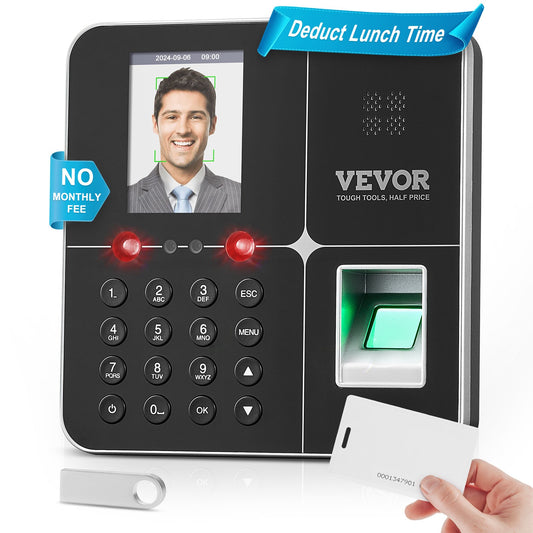Time Clock Biometrisk klocka 100000 registrerar anställds närvaromaskin