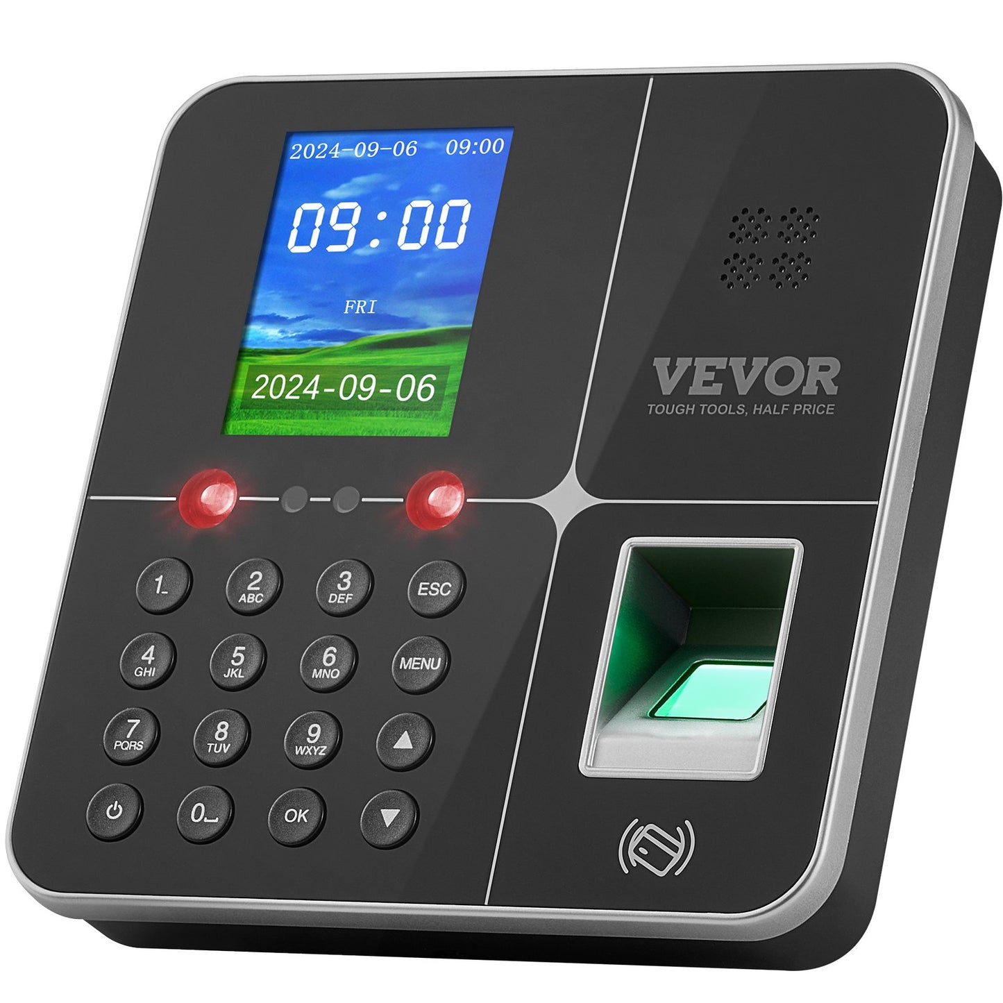Time Clock Biometrisk klocka 100000 registrerar anställds närvaromaskin