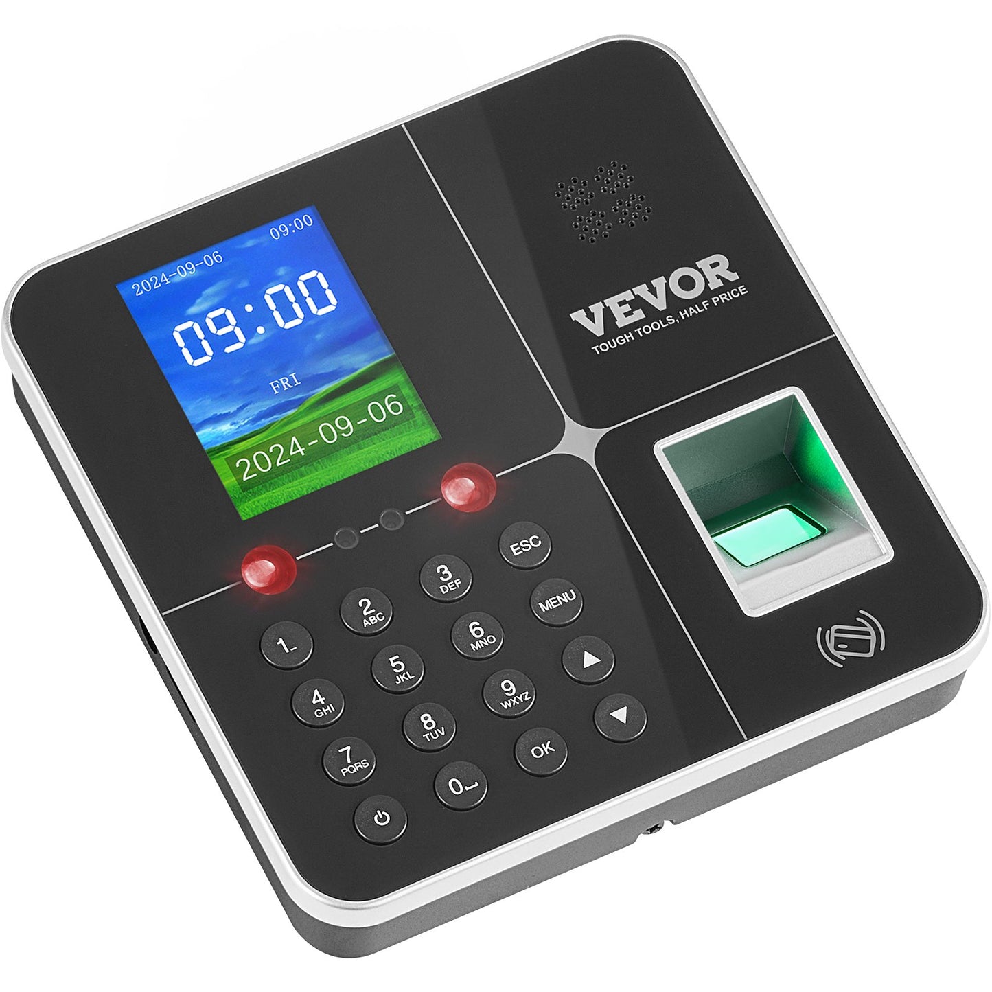 Time Clock Biometrisk klocka 100000 registrerar anställds närvaromaskin