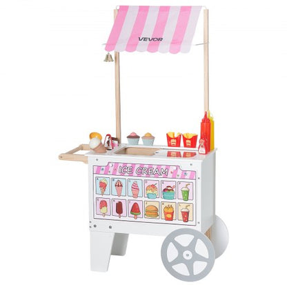 Ice Cream Cart for Kids Pretend Play Ice Cream Shop for Kids Ages 3-7