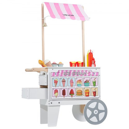 Ice Cream Cart for Kids Pretend Play Ice Cream Shop for Kids Ages 3-7