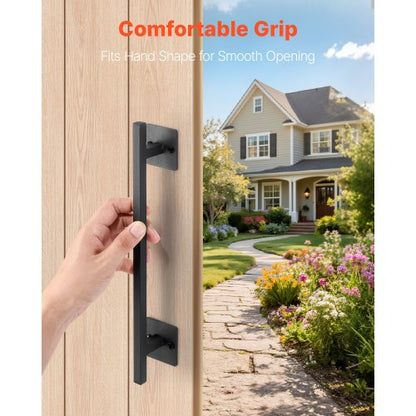 Barn door handle 30 cm rustic, heavy duty garden gate handle for shed | EU