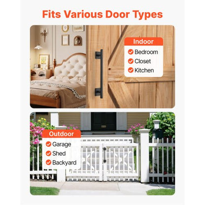 Barn door handle 30 cm rustic, heavy duty garden gate handle for shed | EU