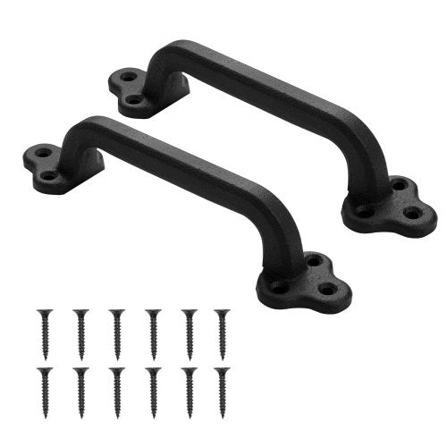 2 pcs. barn door handles 23 cm rustic, sturdy garden gate handles for sheds | EU