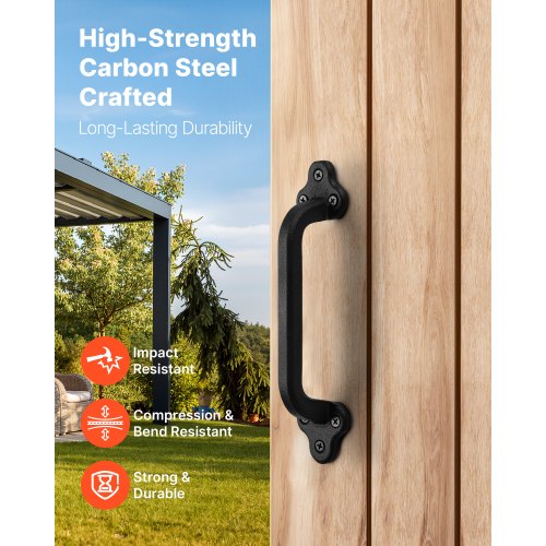 Barn Door Handle 9 Inch Rustic Heavy Duty Garden Gate Handle for Shed | EU