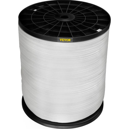 1250lbs polyesterdragtejp, 3153' x 1/2" platt tejp för tråd- och kabelledningsarbete Varierande funktioner, platt rep för dragning/lastning/packning i alla väder CONDITON