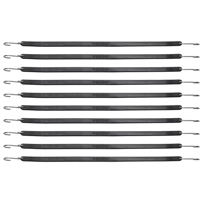 50 st Flat Bungee Cord Set 19,8 mm Heavy Duty Bungee Straps med S-krok