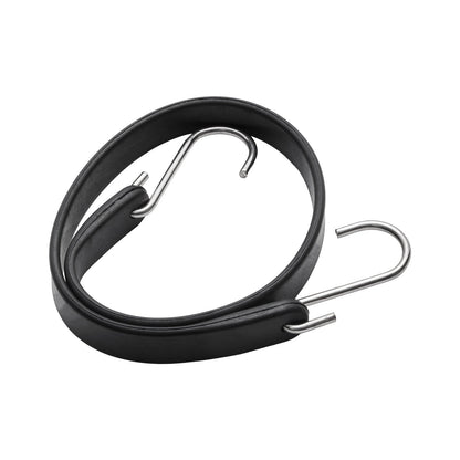 50 st Flat Bungee Cord Set 19,8 mm Heavy Duty Bungee Straps med S-krok